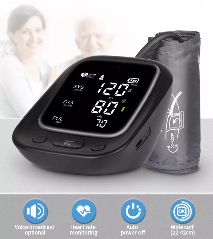 CE&FDA Approved Medical Automatic Upper Arm Digital Blood Pressure Monitor