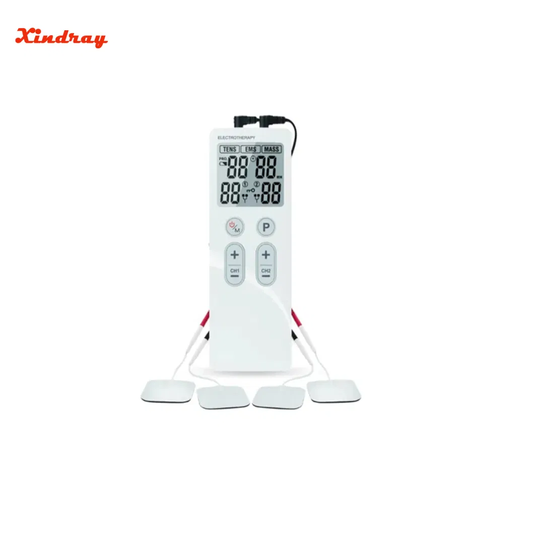 High Quality Tens Muscle Electrotherapy Device with 4 Electrode Pads for Pain Relief