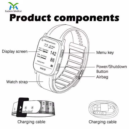 Portable Wrist Type Blood Pressure Monitor