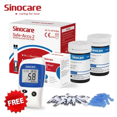 Sinocare 糖尿病テスト ストリップ精度グルコース メーター血糖メーターグルコース モニター