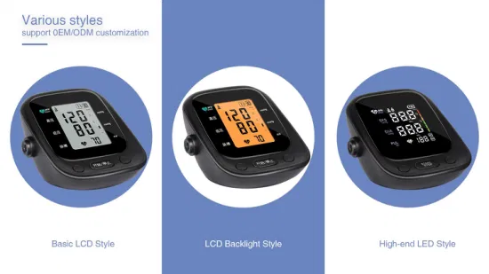 CE&FDA 承認の医療用自動上腕デジタル血圧計